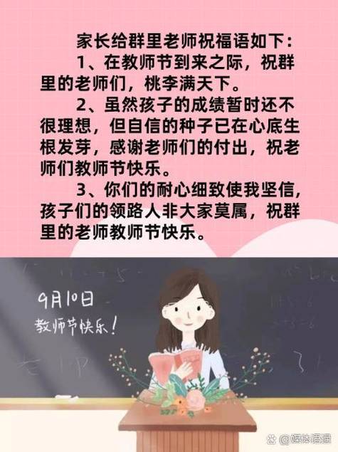 祝群里老师家长祝福语图标
