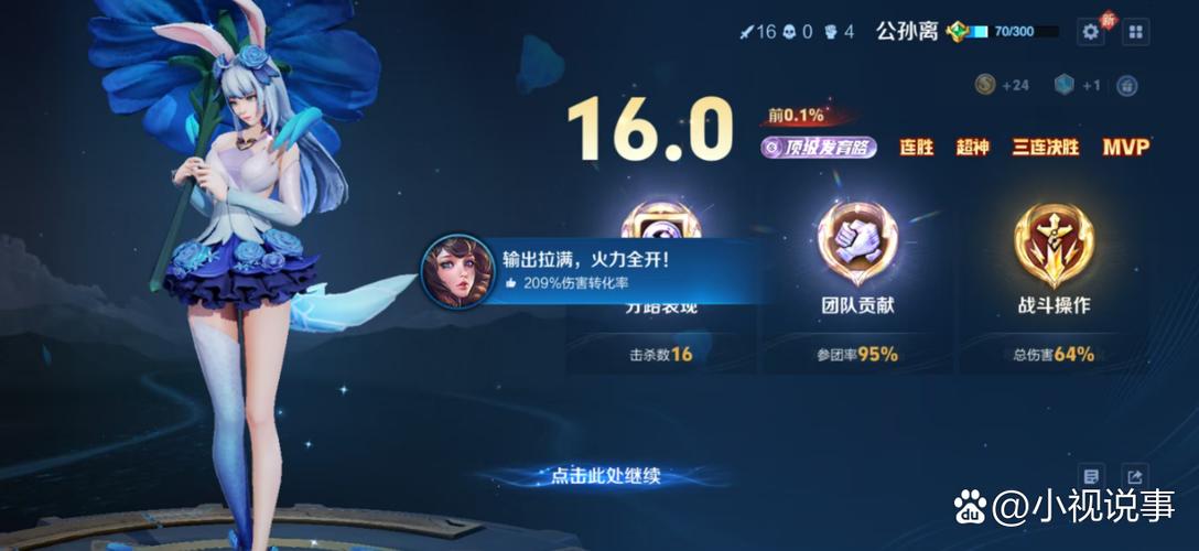 公孙离在低端局难打图标