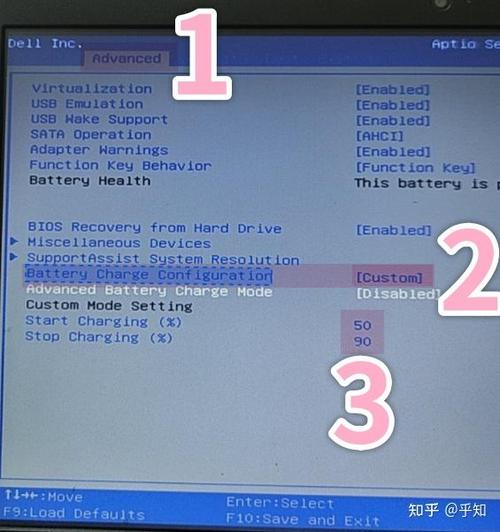 戴尔笔记本bios电池设置图标