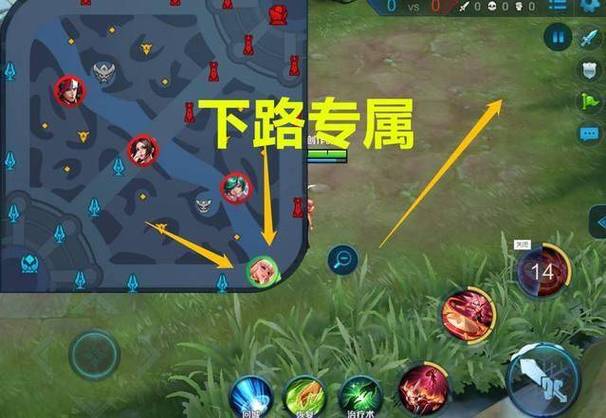 王者荣耀射手辅助走下路图标