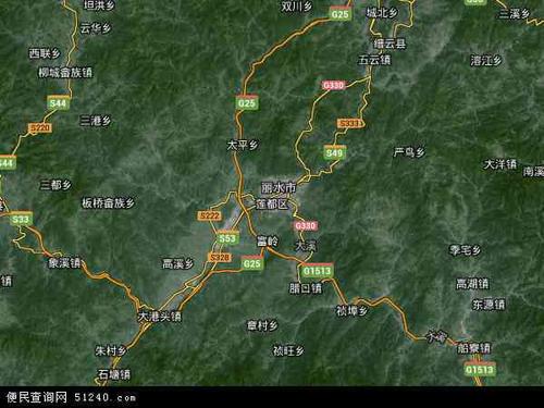 莲都区社区划分图图标