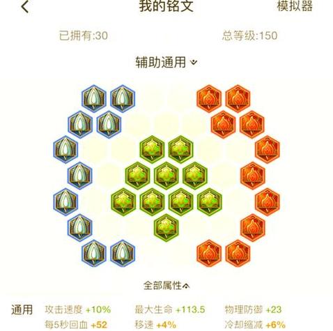王者荣耀辅助铭文与出装图标